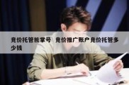 竞价托管熊掌号  竞价推广账户竞价托管多少钱