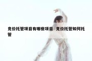 竞价托管项目有哪些项目  竞价托管如何托管