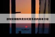 邵阳安顺搜狗竞价托管系统的简单介绍