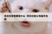 竞价托管需要做什么  竞价托管公司操作流程