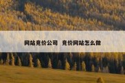 网站竞价公司  竞价网站怎么做