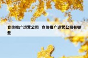 竞价推广运营公司  竞价推广运营公司有哪些
