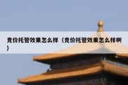 竞价托管效果怎么样（竞价托管效果怎么样啊）