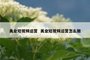 美业短视频运营  美业短视频运营怎么做