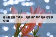 竞价托管推广成本（竞价推广账户竞价托管多少钱）