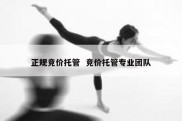 正规竞价托管  竞价托管专业团队