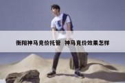 衡阳神马竞价托管  神马竞价效果怎样