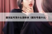 图文起号发什么涨粉快（图文号是什么）