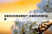 百度竞价托管运营账户  百度竞价托管代运营