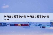神马竞价托管多少钱  神马竞价托管多少钱一个