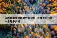 山西百度竞价托管外包公司  百度竞价托管一个月多少钱