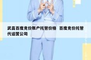武昌百度竞价账户托管价格  百度竞价托管代运营公司