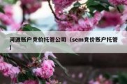 河源账户竞价托管公司（sem竞价账户托管）