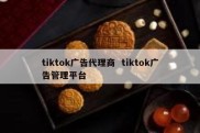 tiktok广告代理商  tiktok广告管理平台