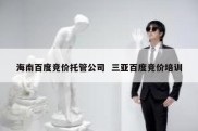 海南百度竞价托管公司  三亚百度竞价培训