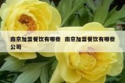南京加盟餐饮有哪些  南京加盟餐饮有哪些公司