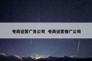电商运营广告公司  电商运营推广公司