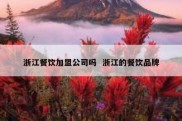浙江餐饮加盟公司吗  浙江的餐饮品牌