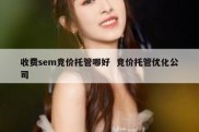 收费sem竞价托管哪好  竞价托管优化公司