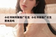 小红书如何做推广引流  小红书做推广引流费用高吗