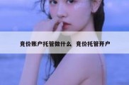 竞价账户托管做什么  竞价托管开户