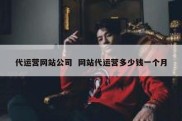 代运营网站公司  网站代运营多少钱一个月