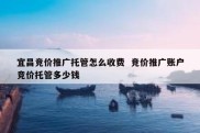 宜昌竞价推广托管怎么收费  竞价推广账户竞价托管多少钱