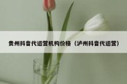 贵州抖音代运营机构价格（泸州抖音代运营）