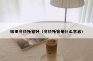 哪里竞价托管好（竞价托管是什么意思）
