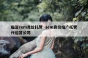 临淄sem竞价托管  sem竞价推广托管代运营公司