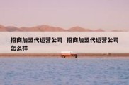招商加盟代运营公司  招商加盟代运营公司怎么样
