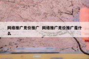 网络推广竞价推广  网络推广竞价推广是什么