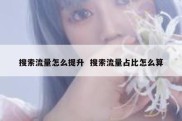 搜索流量怎么提升  搜索流量占比怎么算