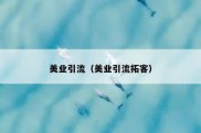 美业引流（美业引流拓客）