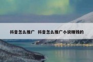 抖音怎么推广  抖音怎么推广小说赚钱的