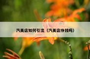 汽美店如何引流（汽美店挣钱吗）
