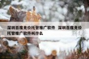 深圳百度竞价托管推广软件  深圳百度竞价托管推广软件叫什么