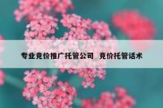 专业竞价推广托管公司  竞价托管话术