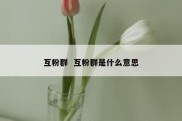 互粉群  互粉群是什么意思