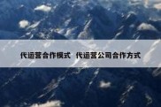 代运营合作模式  代运营公司合作方式