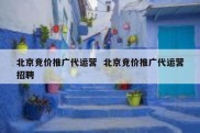 北京竞价推广代运营  北京竞价推广代运营招聘