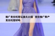 推广竞价托管认准火18星  竞价推广账户竞价托管好吗