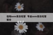 信阳sem竞价托管  专业sem竞价托管报价