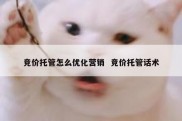 竞价托管怎么优化营销  竞价托管话术