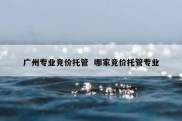 广州专业竞价托管  哪家竞价托管专业