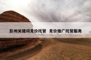 彭州关键词竞价托管  竞价推广托管服务