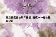 任丘百度竞价账户托管  百度sem竞价托管公司