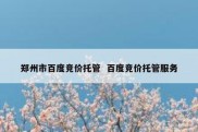 郑州市百度竞价托管  百度竞价托管服务