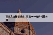 百度竞价托管操盘  百度sem竞价托管公司
