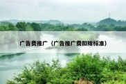 广告费推广（广告推广费扣除标准）